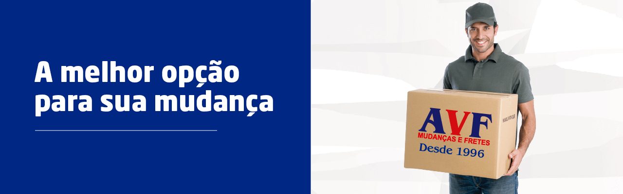 Banner da AVF sobre serviços de mudança