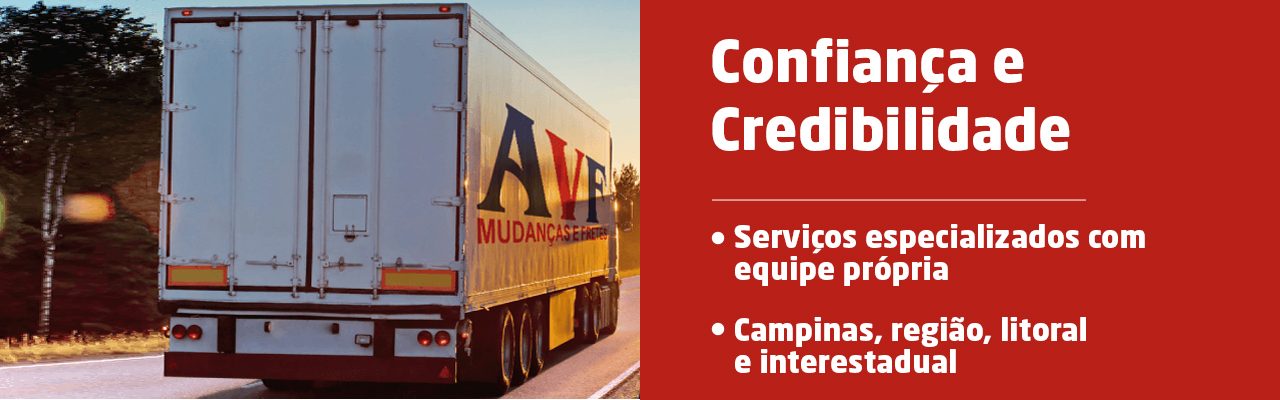 Banner da AVF sobre confiança e credibilidade